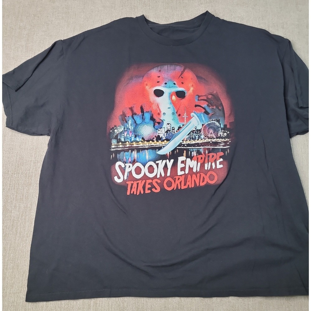 Spooky Empire T-Shirt Mens 2XL Black Jason Voorhees Orlando Horror Convention